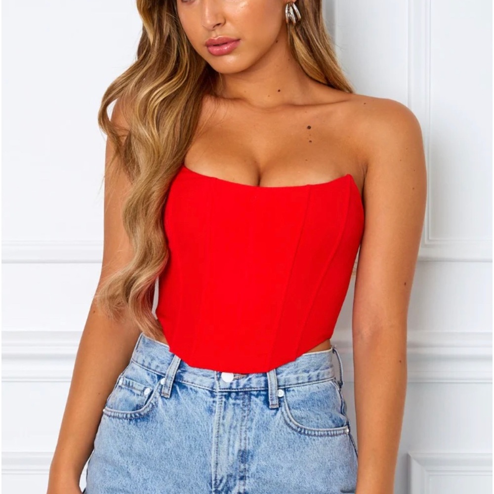 White Fox Patience Corset Red XS